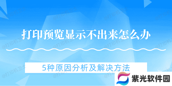 打印预览显示不出来怎么办 5种原因分析及解决方法