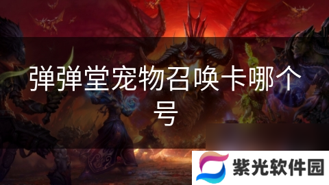 弹弹堂宠物召唤卡哪个号