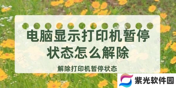 电脑显示打印机暂停状态怎么解除
