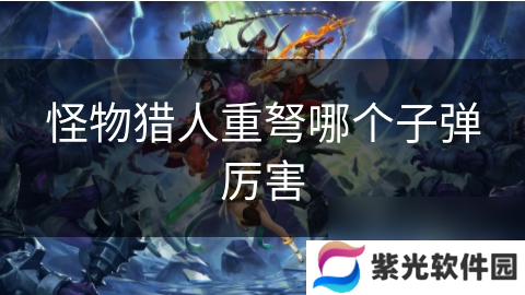 怪物猎人重弩哪个子弹厉害