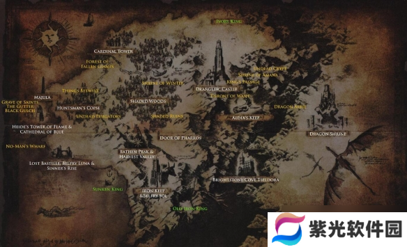 《黑暗之魂2原罪学者》地图全貌高清一览